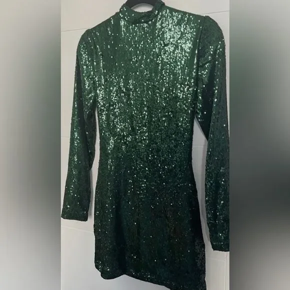 zara short sequin dress Zara Dresses | Short Sequin Dress Size L | Color: Pink
